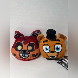 Funko Five Nights at Freddy's Foxy & Fazbear Reversible Head Plush.